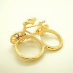Double Finger Bicycle Ring