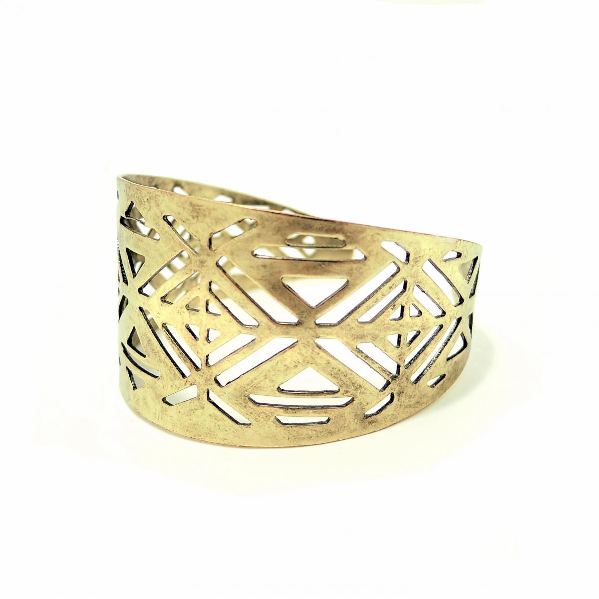 Bronze Ethnic Hand Cuff on Luulla