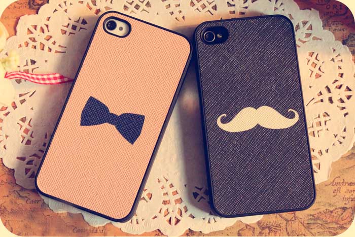 Moustache / Bowtie Iphone 4/4s Or Samsung I9220 Case